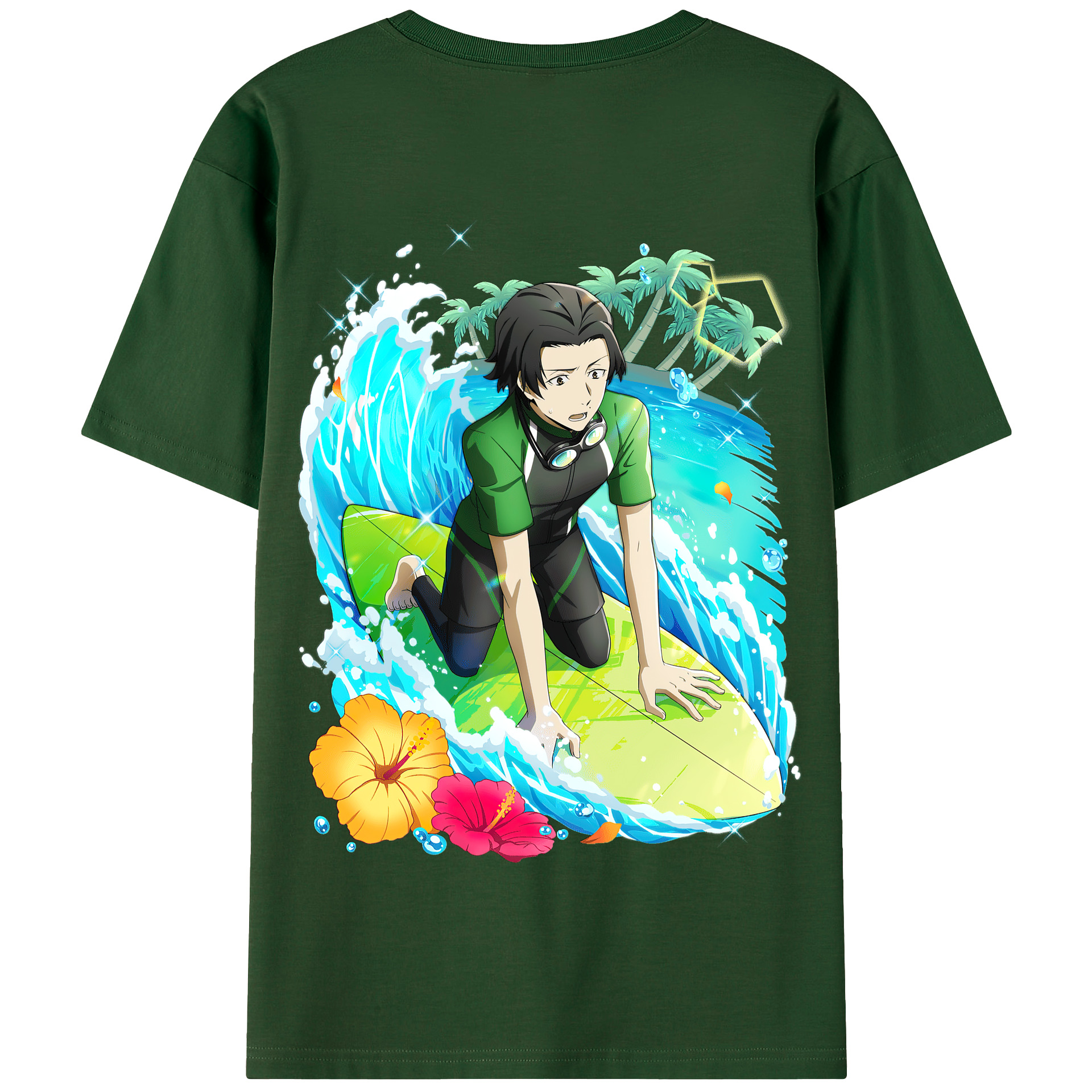（画像用） 文豪ストレイドッグス Bungo Stray Dogs 綿100％半袖Tシャツ（背面プリント）